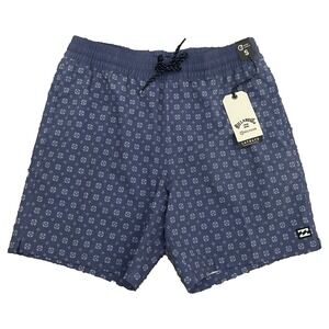 Billabong Layback Board Shorts Men's Small Blue‎ Graphic All Over Print